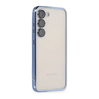 Samsung Galaxy S23 Plus Kılıf Lensli Silikon - Açık Mavi