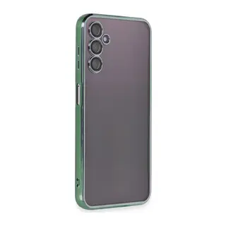 Samsung Galaxy A14 4G Kılıf Lensli Silikon - Yeşil