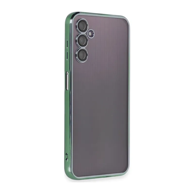 Samsung Galaxy A14 4G Kılıf Lensli Silikon - Yeşil