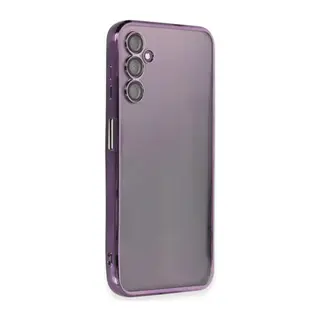 Samsung Galaxy A14 4G Kılıf Lensli Silikon - Mor