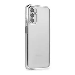 Samsung Galaxy M23 Kılıf Lensli Silikon - Gümüş