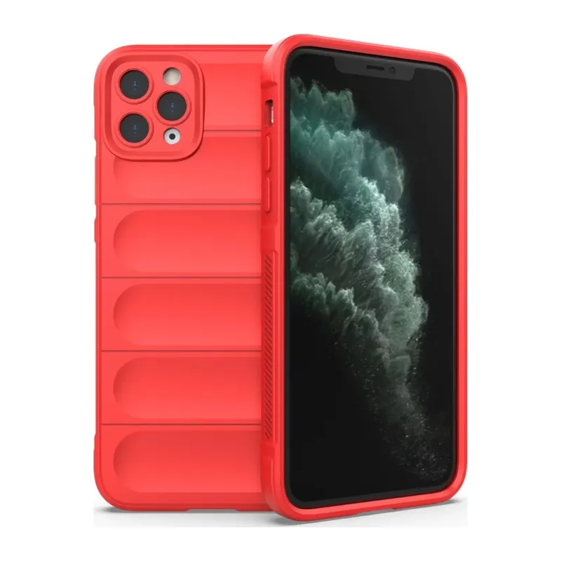 iPhone 11 Pro Max Kılıf Optimum Silikon - Kırmızı