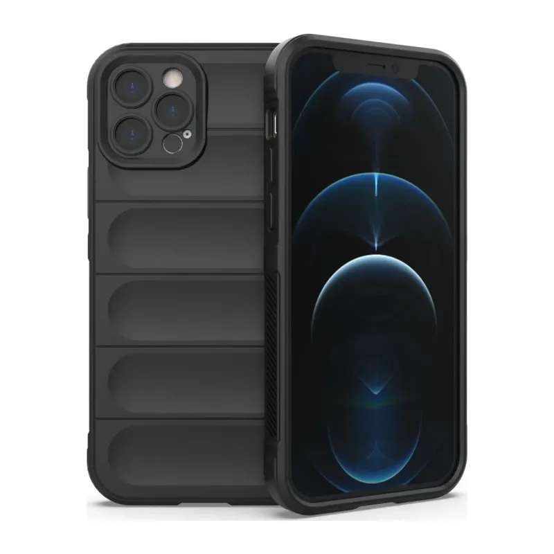 iPhone 12 Pro Kılıf Optimum Silikon - Siyah