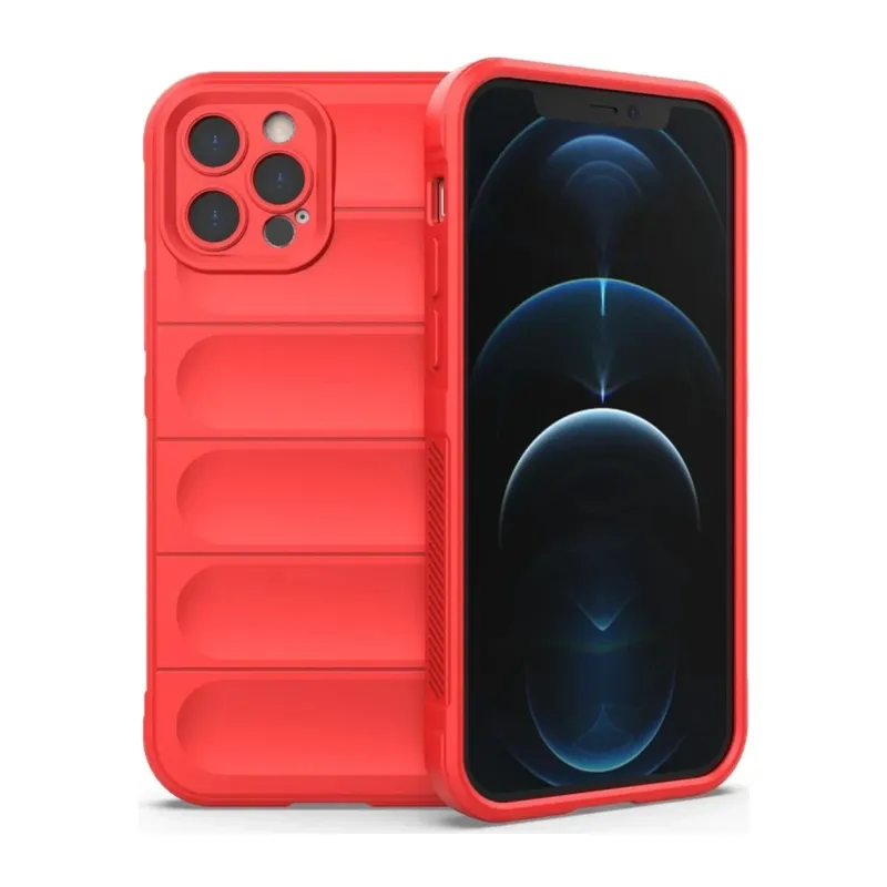 iPhone 12 Pro Kılıf Optimum Silikon - Kırmızı