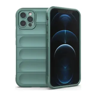 iPhone 12 Pro Kılıf Optimum Silikon - Koyu Yeşil
