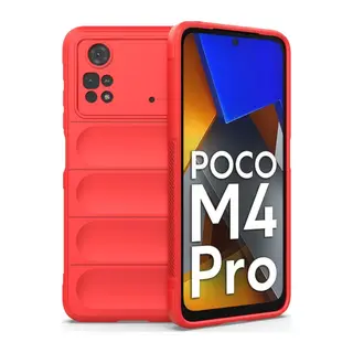 Poco M4 Pro 4G Kılıf Optimum Silikon - Kırmızı
