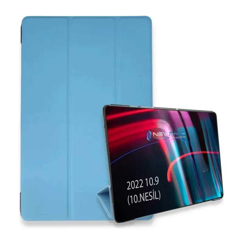 iPad 2025 10.9 10.Nesil (A16) Kılıf Tablet Smart Kılıf - Mavi