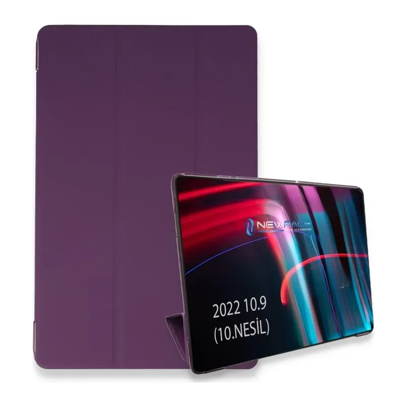 iPad 2025 10.9 10.Nesil (A16) Kılıf Tablet Smart Kılıf - Mor