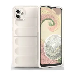 Samsung Galaxy A04E Kılıf Optimum Silikon - Krem