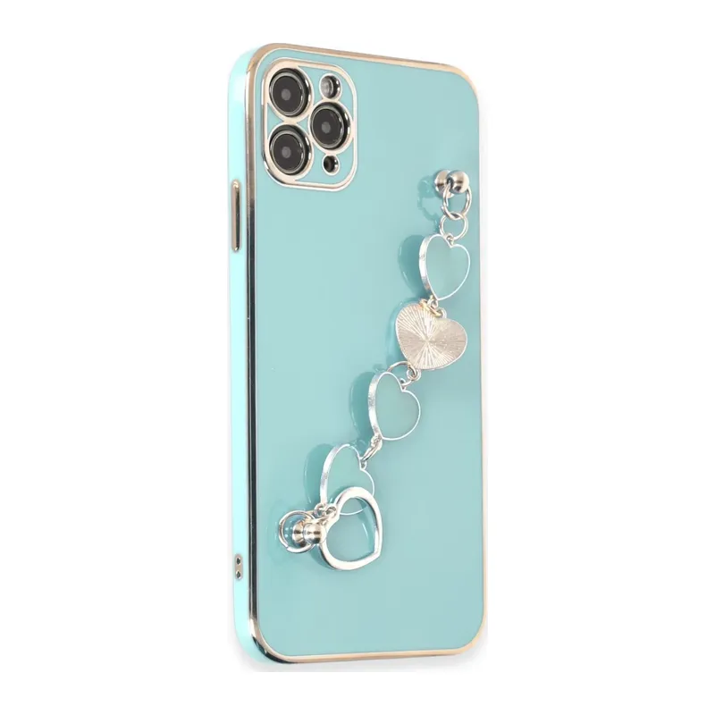 iPhone 11 Pro Max Kılıf Esila Silikon - Su Yeşili