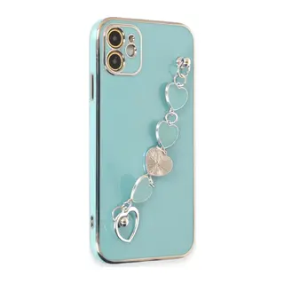 iPhone 12 Kılıf Esila Silikon - Su Yeşili