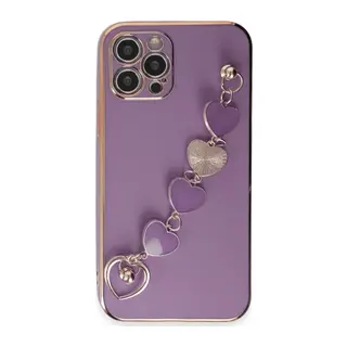 iPhone 12 Pro Kılıf Esila Silikon - Mor