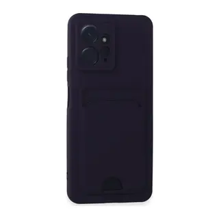 Redmi Note 12 4G Kılıf Kelvin Kartvizitli Silikon - Derin Mor