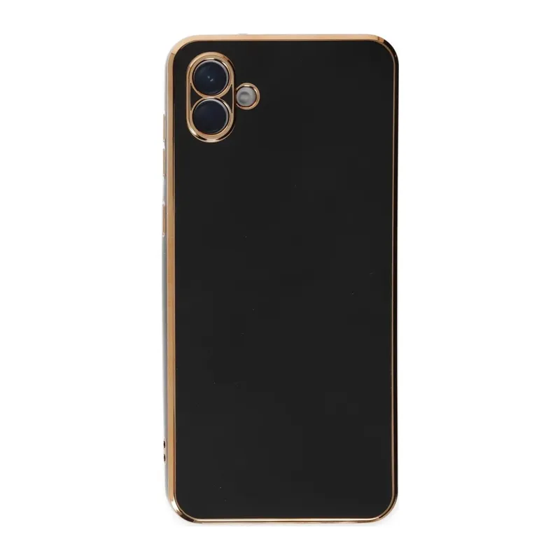 Samsung Galaxy A04E Kılıf Volet Silikon - Siyah