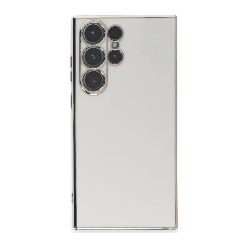 Samsung Galaxy S23 Ultra Kılıf Volet Silikon - Beyaz