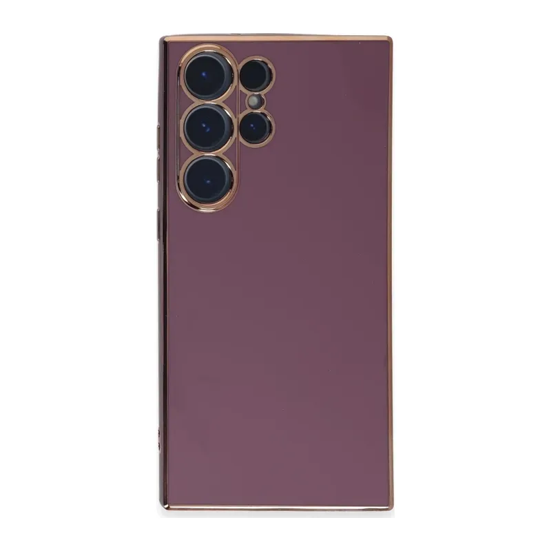 Samsung Galaxy S23 Ultra Kılıf Volet Silikon - Mor