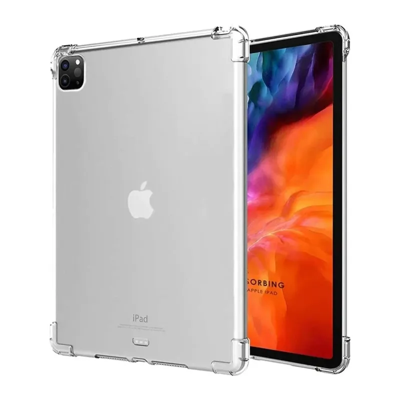 iPad Pro 11 (2018) Kılıf Anti Shock Tablet Silikon - Şeffaf