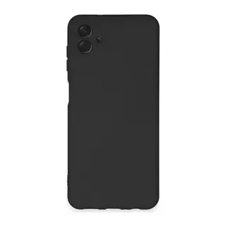 Samsung Galaxy A04E Kılıf Nano içi Kadife Silikon - Siyah