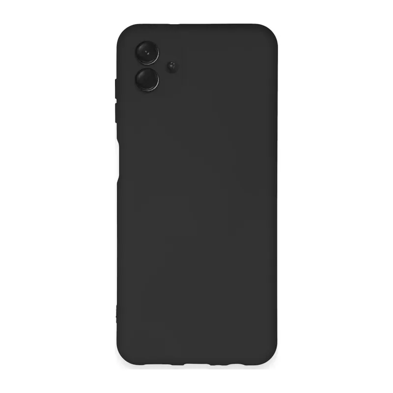 Samsung Galaxy A04E Kılıf Nano içi Kadife Silikon - Siyah