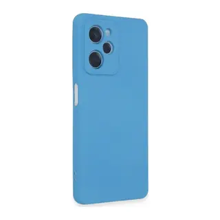 Poco X5 5G Kılıf Nano içi Kadife Silikon - Mavi