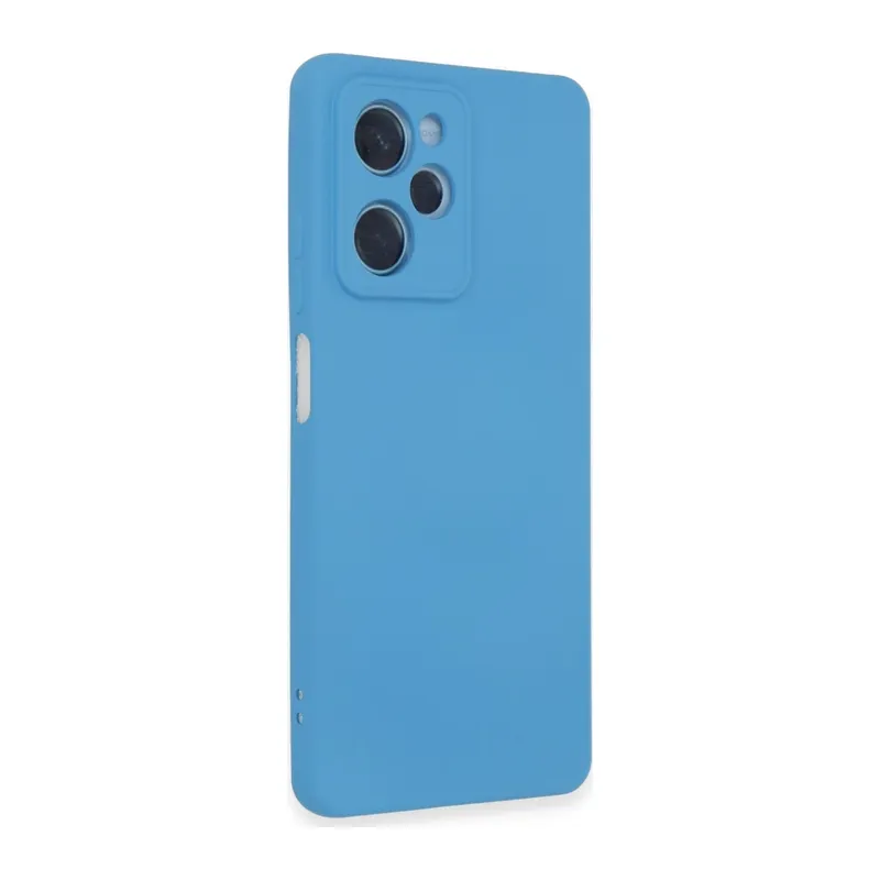 Poco X5 5G Kılıf Nano içi Kadife Silikon - Mavi