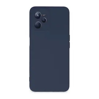 Realme C35 Kılıf Nano içi Kadife Silikon - Lacivert