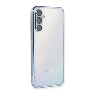 Samsung Galaxy A54 5G Kılıf Lensli Silikon - Açık Mavi