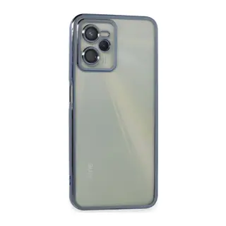 Realme C35 Kılıf Lensli Silikon - Açık Mavi