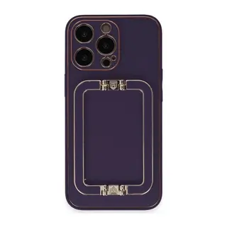 iPhone 13 Pro Max Kılıf Coco Elit Kapak - Derin Mor
