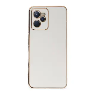 Realme C35 Kılıf Volet Silikon - Beyaz
