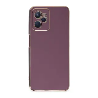 Realme C35 Kılıf Volet Silikon - Mor