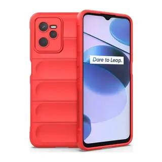 Realme C35 Kılıf Optimum Silikon - Kırmızı