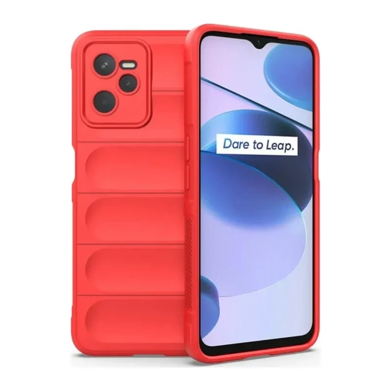 Realme C35 Kılıf Optimum Silikon - Kırmızı