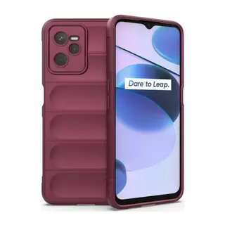 Realme C35 Kılıf Optimum Silikon - Bordo