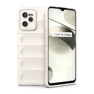 Realme C35 Kılıf Optimum Silikon - Krem