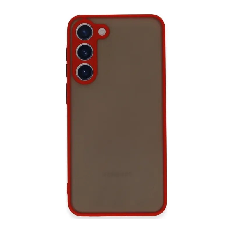 Samsung Galaxy S23 Plus Kılıf Montreal Silikon Kapak - Kırmızı