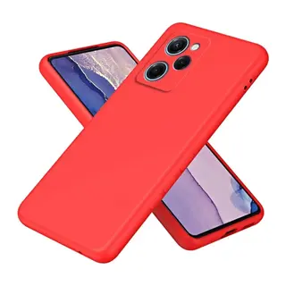 Poco X5 Pro 5G Nano içi Kadife Silikon - Kırmızı