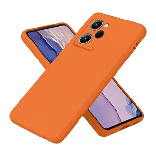 Poco X5 Pro 5G Nano içi Kadife Silikon - Turuncu