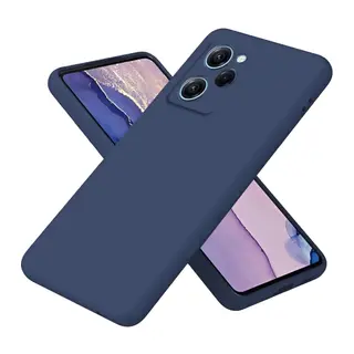 Poco X5 Pro 5G Nano içi Kadife Silikon - Lacivert