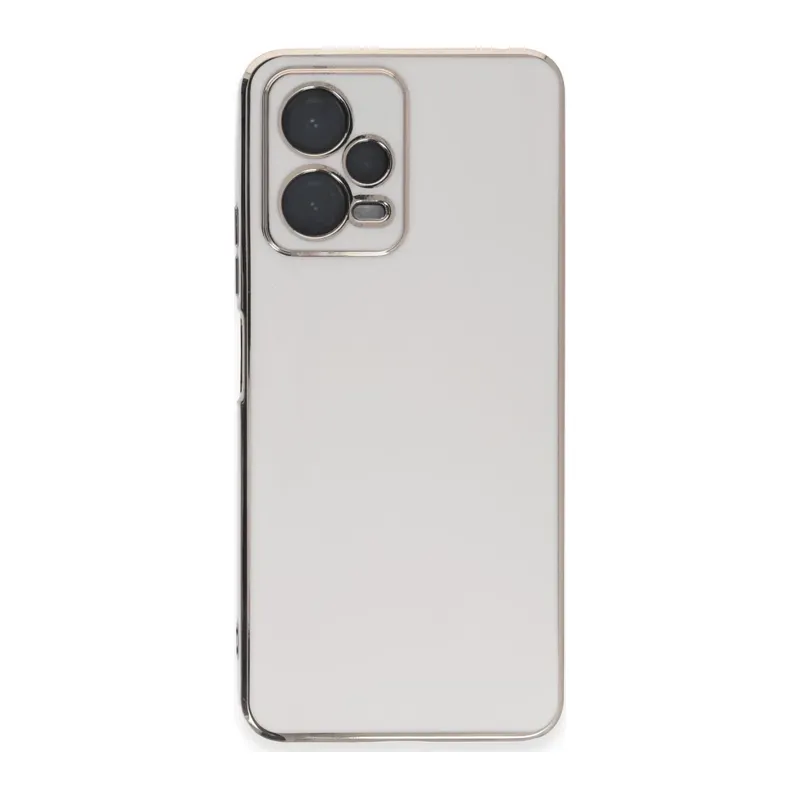 Poco X5 5G Kılıf Volet Silikon - Beyaz