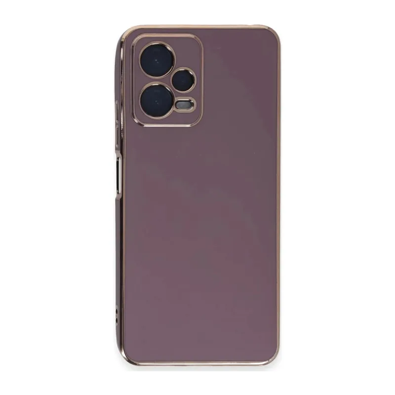 Poco X5 5G Kılıf Volet Silikon - Mor