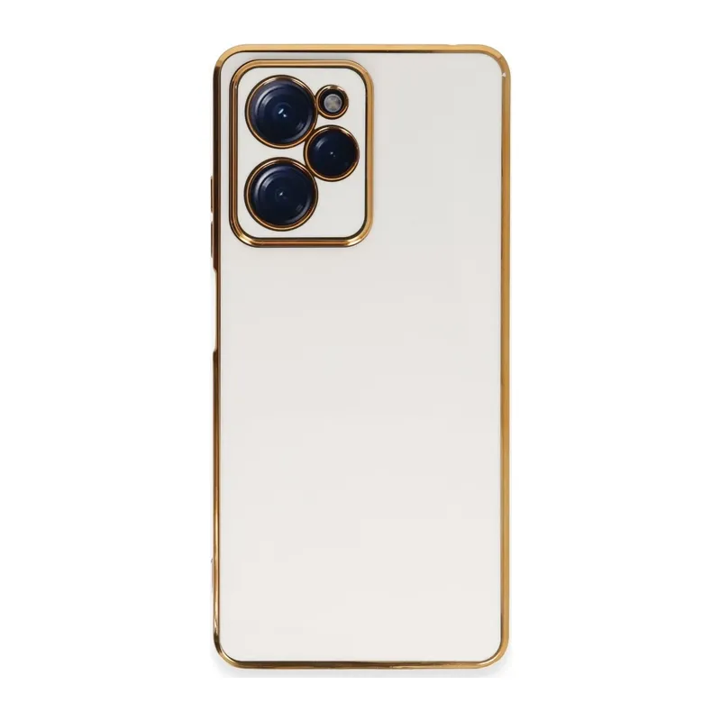 Poco X5 Pro 5G Kılıf Volet Silikon - Beyaz