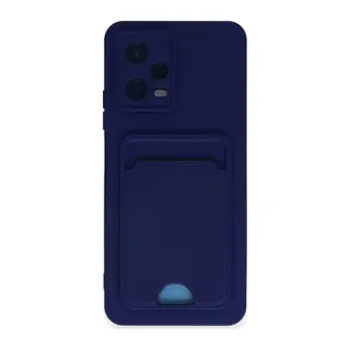 Poco X5 5G Kılıf Kelvin Kartvizitli Silikon - Lacivert