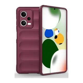 Poco X5 5G Kılıf Optimum Silikon - Bordo