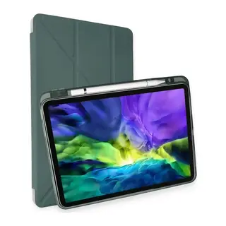iPad Pro 11 (2018) Kılıf Kalemlikli Mars Tablet Kılıfı - Koyu Yeşil
