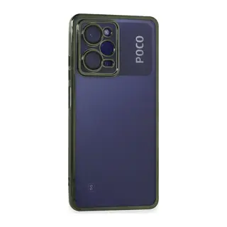Poco X5 Pro 5G Kılıf Lensli Silikon - Yeşil