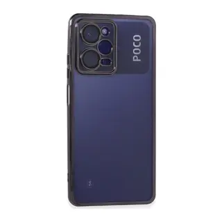 Poco X5 Pro 5G Kılıf Lensli Silikon - Mor