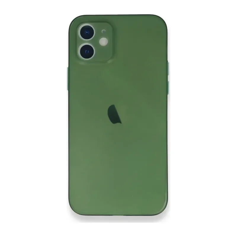 iPhone 12 Mini Kılıf PP Ultra İnce Kapak - Yeşil