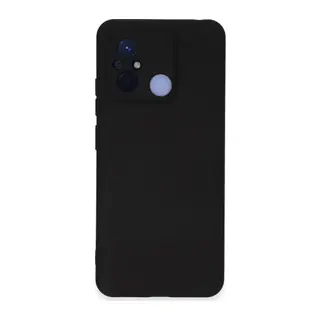 Redmi 12C Kılıf Nano içi Kadife Silikon - Siyah