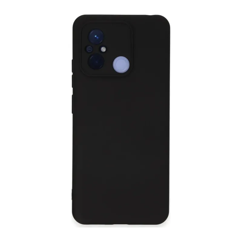 Redmi 12C Kılıf Nano içi Kadife Silikon - Siyah